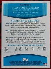 Back  | Clayton Richard Baseball Cards 2008 Bowman Draft Picks & Prospects