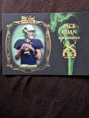 Jack Coan [Black Green] #SG-4 Football Cards 2022 Wild Card Matte Smoking Guns Prices