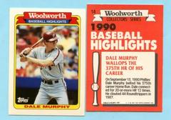 Dale Murphy Baseball Cards 1990 Woolworth Prices