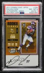 Dalvin Cook [Autograph Gold] #109 Football Cards 2017 Panini Contenders Optic Prices