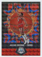 Julius Erving [Blue Fluorescent] Basketball Cards 2019 Panini Mosaic Jam Masters Prices