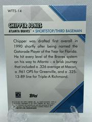 Back Of Card | Chipper Jones Baseball Cards 2022 Topps Welcome to the Show