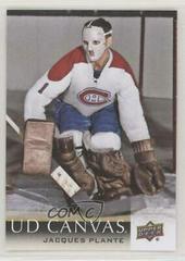 Jacques Plante Hockey Cards 2018 Upper Deck Canvas Prices