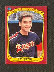 Ron Romanick #100 Baseball Cards 1986 Fleer Star Stickers Prices