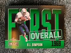 O. J. Simpson [Green] #1 Football Cards 2023 Leaf Draft Prices