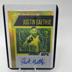 Justin Gaethje [Gold] Ufc Cards 2021 Panini Chronicles UFC Flux Auto Prices