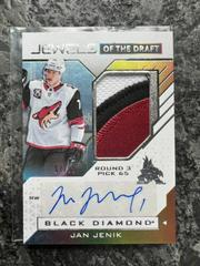Jan Jenik Hockey Cards 2021 Upper Deck Black Diamond Jewels of the Draft Prices