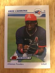 Greg Carmona #28 Baseball Cards 1991 Impel Line Drive Pre Rookie AA Prices