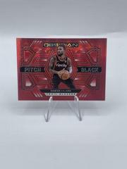 Damian Lillard [Red Flood] #25 Basketball Cards 2021 Panini Obsidian Pitch Black Prices