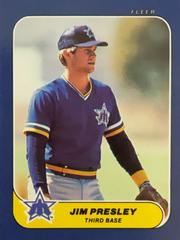 Jim Presley #98 Baseball Cards 1986 Fleer Mini Prices
