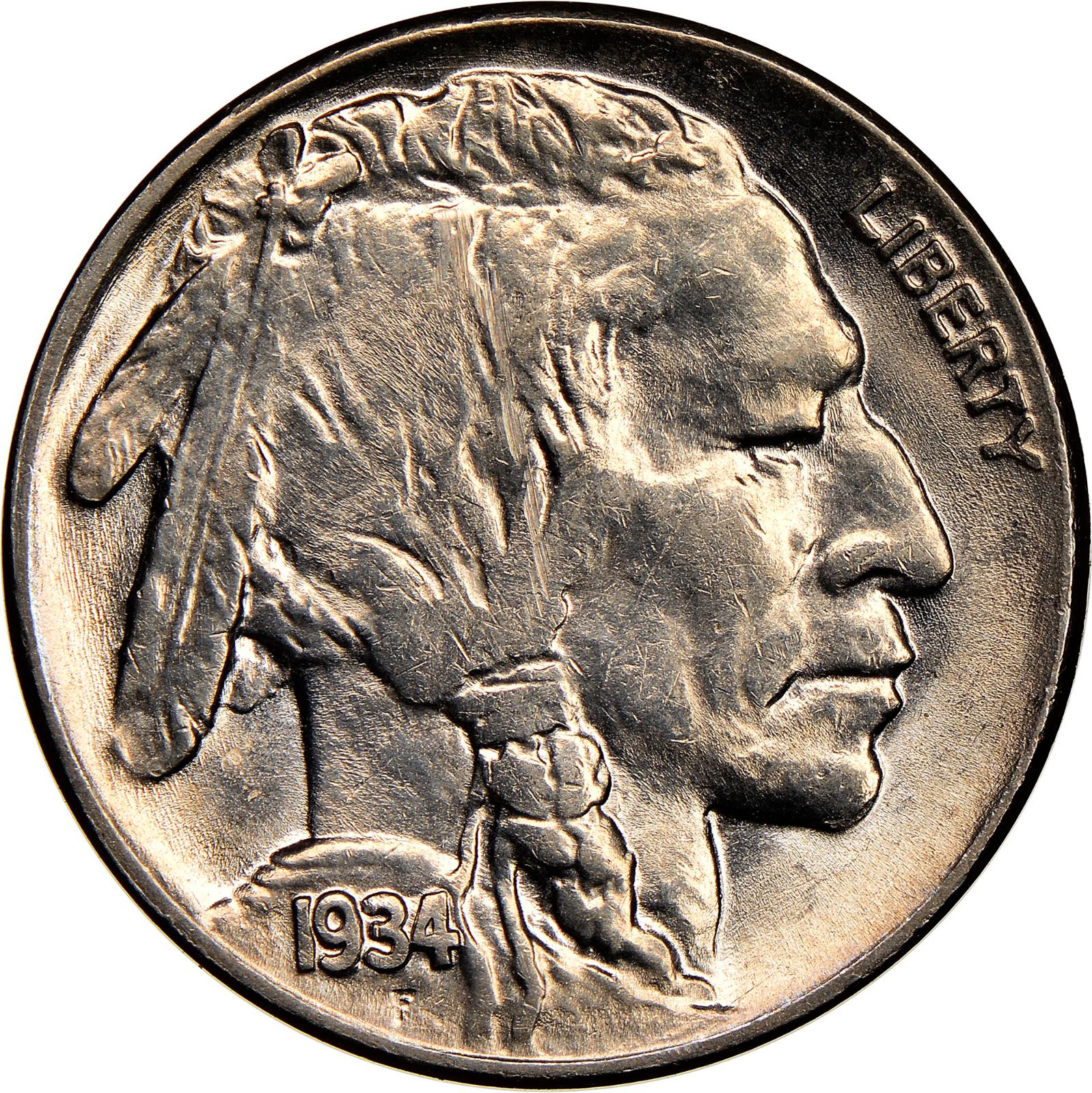 1934 Coins Buffalo Nickel