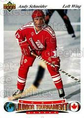 Andy Schneider #56 Hockey Cards 1991 Upper Deck Czech World Juniors Prices