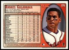 Back Of Card | Andres Galarraga Baseball Cards 1998 Bowman