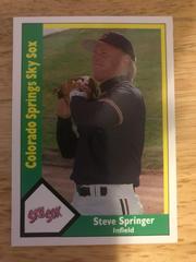 Steve Springer #18 Baseball Cards 1990 CMC Colorado Springs Sky Sox Prices
