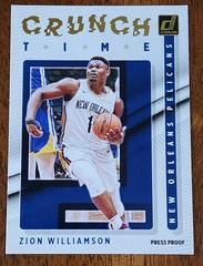 Zion Williamson [Press Proof] Basketball Cards 2021 Panini Donruss Crunch Time Prices