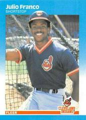Julio Franco #251 Baseball Cards 1987 Fleer Glossy Prices
