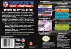 Capcom'S MVP Football - Back | Capcom's MVP Football Super Nintendo