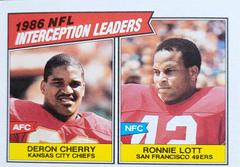 D.Cherry, R.Lott [Interception Leaders] #231 Football Cards 1987 Topps Prices