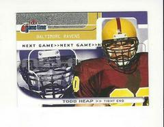 Todd Heap #142 Football Cards 2001 Fleer Game Time Prices