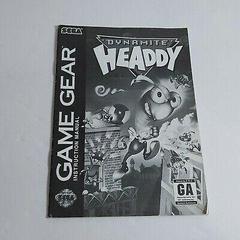 Dynamite Headdy - Manual | Dynamite Headdy Sega Game Gear