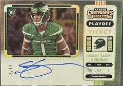 Ahmad 'Sauce' Gardner [SP Variation Autograph Playoff Ticket] Football Cards 2022 Panini Contenders Prices