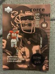 Tony Gonzalez Football Cards 1998 Upper Deck Define the Game Prices