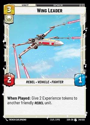 Wing Leader [Foil Hyperspace] #241 Star Wars Unlimited: Spark of Rebellion