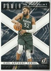 Karl-Anthony Towns Basketball Cards 2021 Panini Donruss Power in the Paint Prices