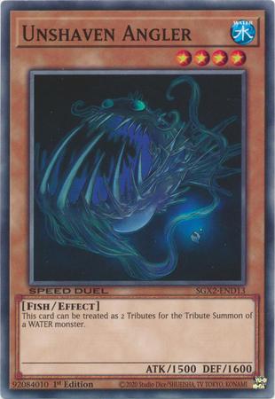 Unshaven Angler SGX2-END13 YuGiOh Speed Duel GX: Midterm Paradox