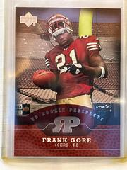 Frank Gore #RP-FG Football Cards 2005 Upper Deck Rookie Prospects Prices