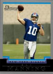 Eli Manning #111 Football Cards 2004 Bowman Prices
