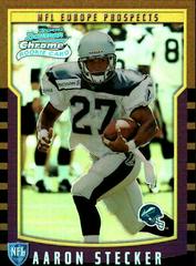 Aaron Stecker [Refractor] #155 Football Cards 2000 Bowman Chrome Prices