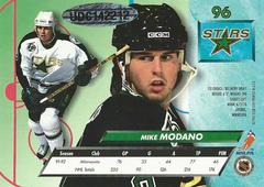 Back Side Of The Card | Mike Modano [Brn. Livonia Mich. Not Minn] Hockey Cards 1992 Ultra