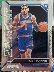Obi Toppin Basketball Cards 2020 Panini Prizm Emergent Prices