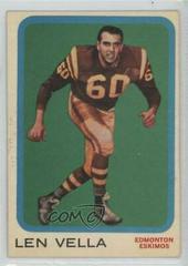 Len Vella Football Cards 1963 Topps CFL Prices