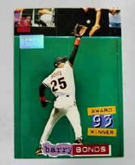 Barry Bonds #238 Baseball Cards 1994 Stadium Club 1st Day Issue Prices