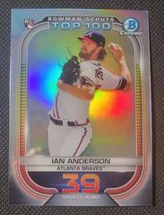 Ian Anderson Baseball Cards 2021 Bowman Scout’s Top 100 Prices