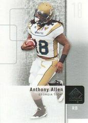 Anthony Allen #16 Football Cards 2011 SP Authentic Prices