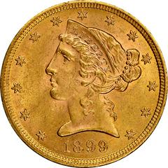 1899 [PROOF] Coins Liberty Head Quarter Eagle Prices
