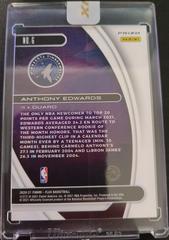 Back | Anthony Edwards[Silver] Basketball Cards 2020 Panini Flux Titan Rookies