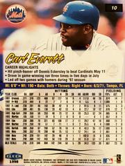 Rear | Curt Everett Baseball Cards 1998 Ultra