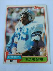 Billy Joe Dupree #393 Football Cards 1981 Topps Prices