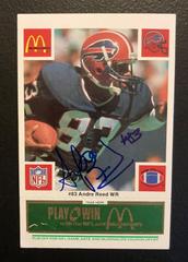 Andre Reed #83 Football Cards 1986 McDonald's Bills Prices