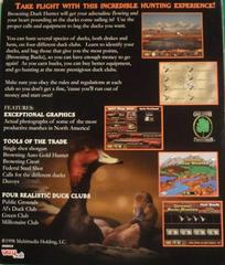 Back Cover | Browning Duck Hunter PC Games