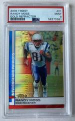 Randy Moss [Gold Refractor] #21 Football Cards 2009 Topps Finest Prices
