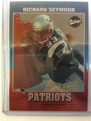 Richard Seymour [UD Vintage] Football Cards 2001 Upper Deck Rookie F/X Prices