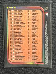 Back | Checklist [407-441] Baseball Cards 1997 Bowman