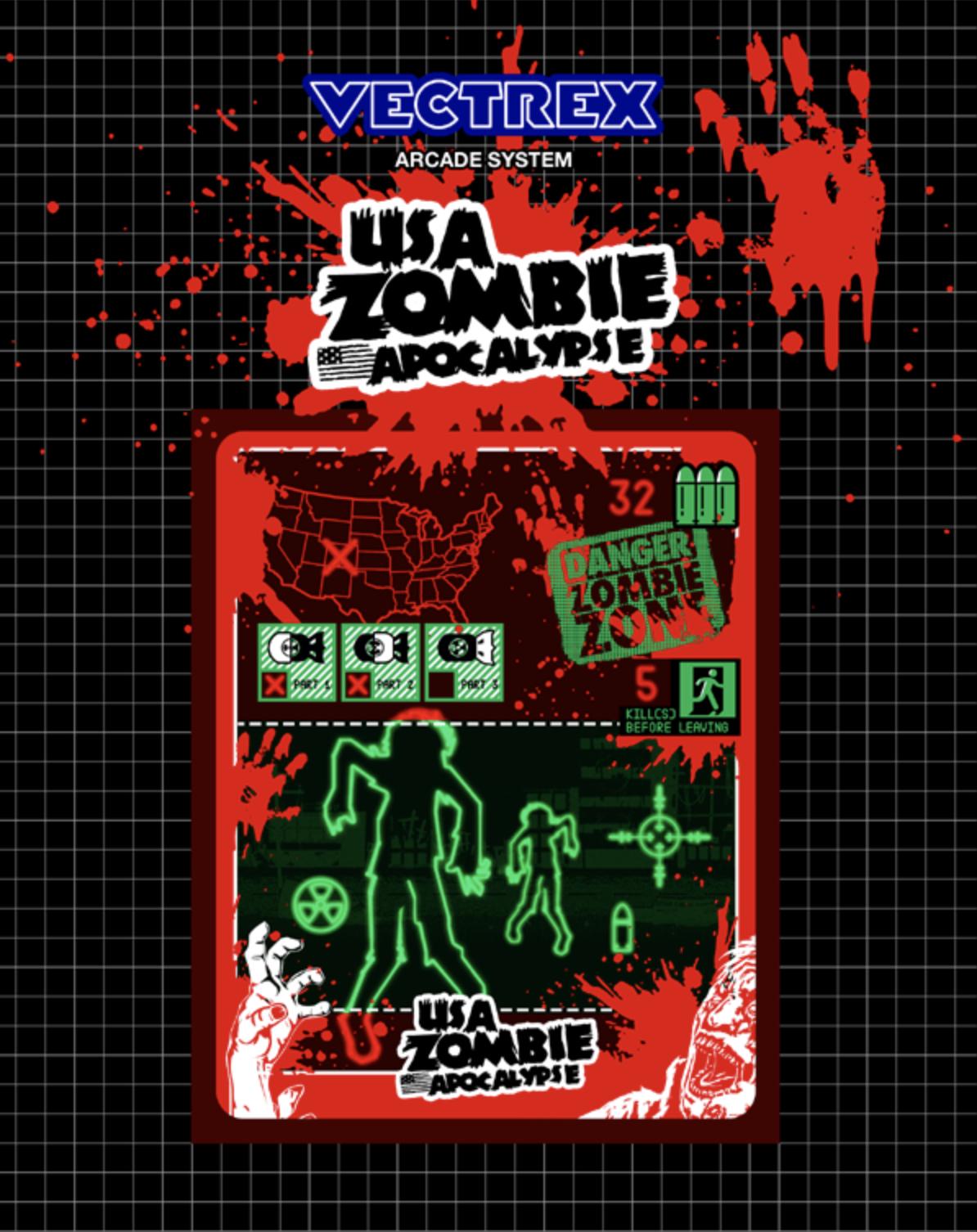 USA Zombie Apocalypse Vectrex