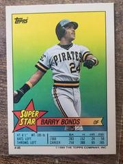 Barry Bonds, Mark Davis Baseball Cards 1989 Topps Stickercard Prices