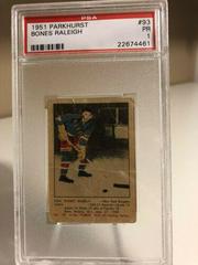 Bones Raleigh Hockey Cards 1951 Parkhurst Prices